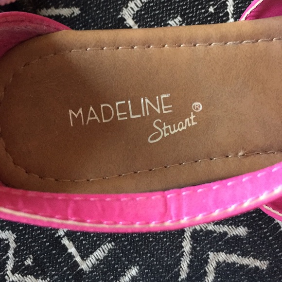 Pink and silver studded suede like flats sandals - Picture 4 of 5